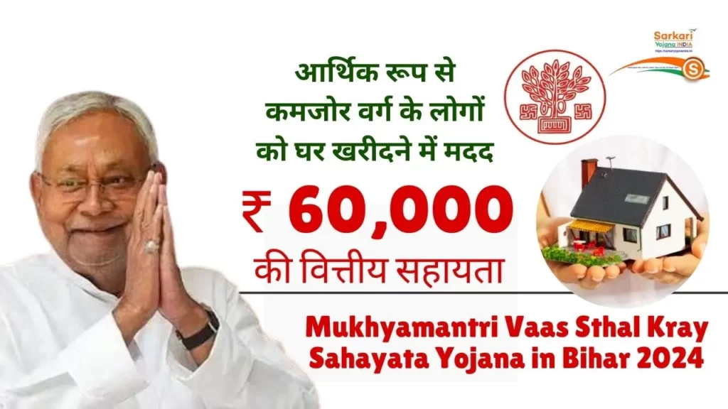 Mukhyamantri Vaas Sthal Kray Sahayata Yojana in Bihar 2024