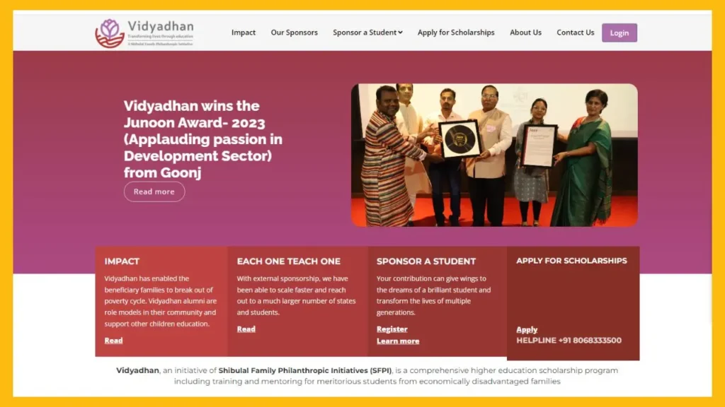 Vidyadhan Scholarship